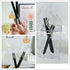 Multipurpose Office Scissors Clear Acrylic Handle with Non-adhesive Plating Matte Black Tape Paper Knife Edge Cutting Scissors Stationery Desk Acc...