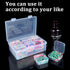 2 Pack Bead Organizers Box Clear Mini Plastic Bead Storage Containers Transparent 13 Pieces Storage Box with Lid...