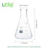 Utile Glass Erlenmeyer Flask Set, 50ml Narrow Mouth Erlenmeyer Flasks, 6pcs of Borosilicate 3.3 Glass Conical Flasks for Laboratory with Printed G...