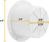 RV 4 3/4 inch Round Electrical Cable Hatch for 30 and 50 Amp Cords (White)...