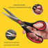 Scissors, Multipurpose office Scissors,8.5 Inch Ultra Sharp Shears, Comfort-Grip Handles Household scissors?Sturdy Sharp Craft Supplies - Pack of ...
