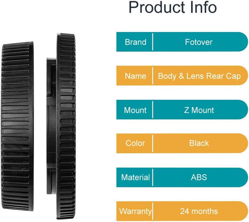 Camera Body Cap and Lens Rear Cap Cover Replacement Set for Samsung NX Mount Cameras and Lens,2 Sets...