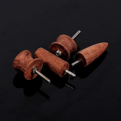 7 Leather Burnisher Pointed Tip, Stlye Rosewood Leather Burnishing Tool, Burnisher Creaser Electric Polished Head DIY Leather Tools, Slicker Point...