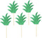 30pcs Pineapple Leaf Cake Toppers Cupcake Toppers Fruit Picks for Wedding Birthday Party Decor...