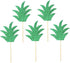 30pcs Pineapple Leaf Cake Toppers Cupcake Toppers Fruit Picks for Wedding Birthday Party Decor...