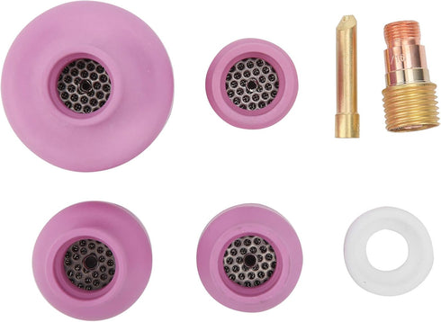 Alumina Ceramic Welding Cup Set Alumina Torch Gas Lens Kit Industrial Supplies WP?17/18/26 1.6...