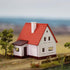 One Set N Scale 1:160 Model Village House Assembled Model Architectural Building Layout JZN03R...