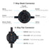 Miady Trailer Wiring Adapter, Heavy Duty Weatherproof 7 RV Blade to 4 Flat Trailers Light Connector Plug...