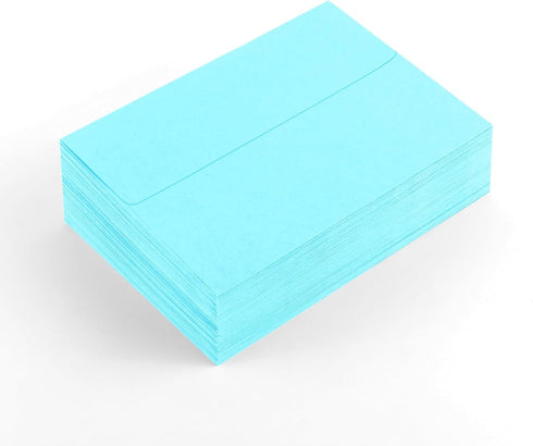 50 Pack 4x6 Envelopes, A4 Sky Blue Envelopes Self Seal, Printable Envelopes for Invitation, Baby Shower, Birthday Party, Wedding, Postcards, Maili...