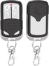 2 Pcs Universal Garage Door Opener Remote Keychain 4-Button Programmable Compatible with Liftmaster Chamberlain Craftsman Opener with Purple Yello...