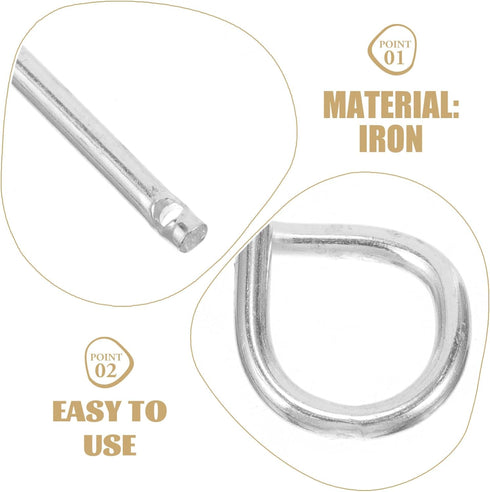 HEMOTON 10pcs Lock Pin Iron Pull Pins for Enhanced Safety Reliable Replacement for Fire Equipment Essential Accessory for Vehicle Protection...