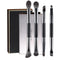 ENERGY Travel Eye Makeup Brush Set Eyeshadow Eye Blending Eyeliner Under Eye Concealer Eye Brow Smudge Makeup Kit with Portable Compact Mirror Cas...