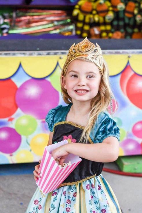 Little Adventures Alpine Princess Coronation Dress Up Costume (Large Age 5-7) - Machine Washable Child Pretend Play and Party Dress with No Glitte...