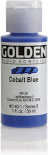 Golden Fluid Acrylic Paint 1 Ounce-Cobalt Blue...