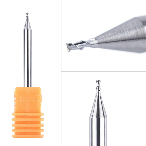 SpeTool 1/32 inch Cutting Diameter Carbide End Mill for Aluminum CNC Router Bits Set 5Pcs/Pack 1/8 inch Shank Size...