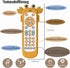 Baby TV Remote Control Toy with Soft Silicone Cute Carb Cover, Musical Realistic Play Remote Toy with Light and Sound, 3 Language Educational Lear...