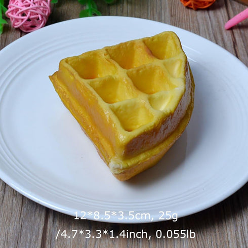 Nice purchase Artificial Fake Cake Food Simulation Realistic Imitation Faux Waffle Cake Replica Pastries Dessert for Decoration Display Props Mode...