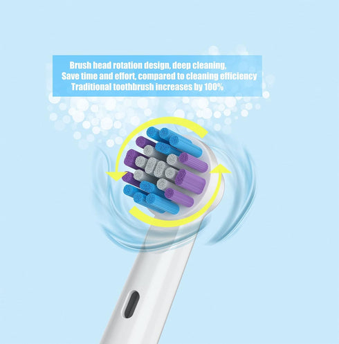 Toothbrush Replacement Heads Compatible with Oral B Braun?Pack of 16 Professional Electric Toothbrush Heads for Oral-B 7000/Pro 1000/9600/ 5000/30...