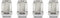 White Knight 1904ST-4 Stainless Steel Capped Acorn Lug Nut - 4 Piece...