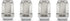 White Knight 1904ST-4 Stainless Steel Capped Acorn Lug Nut - 4 Piece...