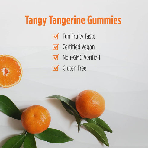 Nordic Naturals Kids Vitamin C Gummies - Tangy Tangerine - 60 Gummies - Vegan Vitamin C Supplement - Children’s Immunity and Antioxidant Support -...