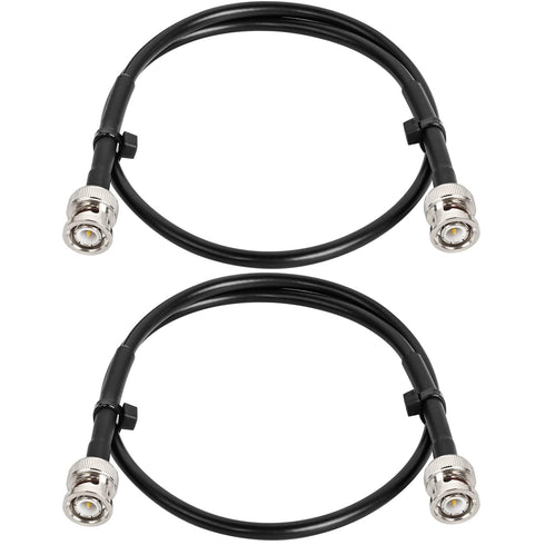 2PCS BNC Male to Male Coax Cable 2FT 50 Ohm RG58 Extension Coaxial Cable with BNC Connectors...