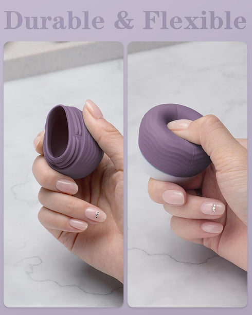 Travel Containers for Toiletries, Silicone Cream Jars, TSA Approved Travel Size Containers, Leak-proof Travel Essentials/Accessories with Lid for ...