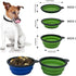 Medium Collapsible Dog Bowl 23oz,2 Pack Portable and Foldable Pet Travel Bowls Collapsable Dog Water Feeding Bowls Dish with 2 Carabiners & Lids f...