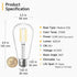 SHINESTAR 8-Pack Edison Bulbs, Warm White 2700K, E26 LED Bulb 60 Watt Equivalent, Dimmable Vintage Light Bulbs...