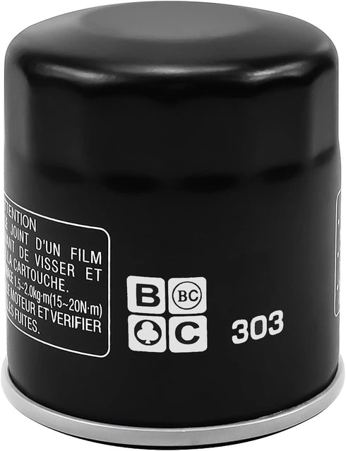 LOCOPOW 16097-0008 Oil Filter for Kawasaki Ninja 400 650 300 500 zx6r z650 Vulcan 900 1500 1700 2000 800 650 750 Versys 650 X300 1000 w800 Prairie...