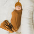 Newborn Swaddle Blanket with Hat Set Baby Swaddle Set Hospital Receiving Blankets for Girls Boys(Copper,35"*35")...