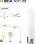 40W Equivalent T10 LED Light Bulb, Deep Frosted Glass Cover Dimmable T30 Invisible Filament Edison Bulb, Daylight White 5000K, 4 Watt E26 Base Mil...
