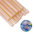 NEX&CO Wax Seal Sticks for Mini Glue Gun, 20 Pack Iridescent Translucent Sealing Wax Sticks for Stamp Seals, 8" x .27" Dia, Hot Art Glue for Stamp...