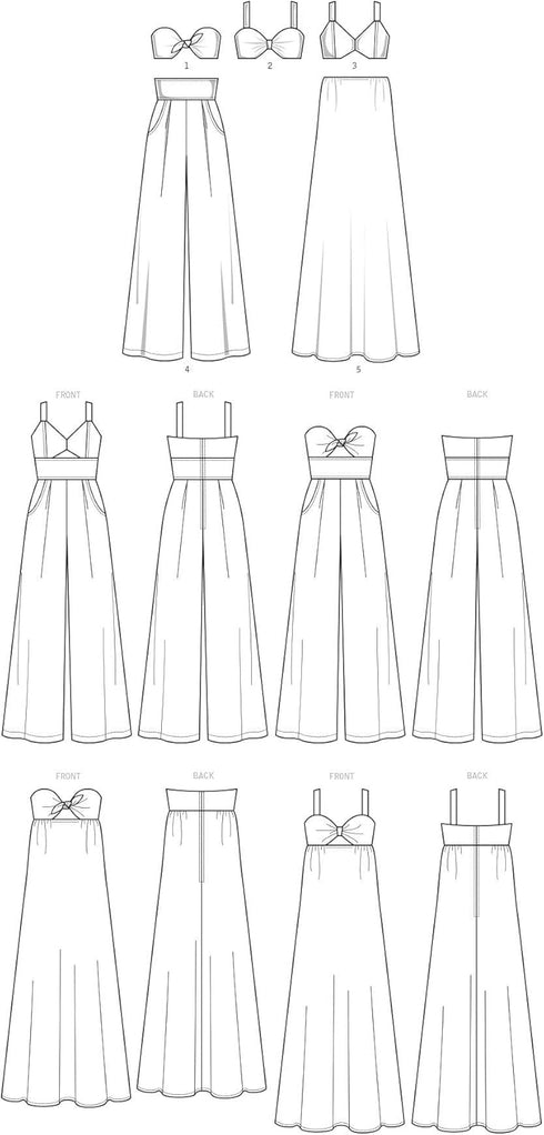 McCall's Patterns Misses' Dresses And Jumpsuits Sewing Pattern, Multicolor...