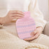 320ml Hot Water Bottle with Knited Cover, Mini Hot Water Bag for Pain Relief, Waist, Back, Neck, Shoulders, Small Leak Proof Hot Water Bottle with...