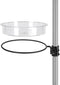 iBorn Bird Feeders Station Water Tray and Ring for 1” Pole Stand Station Outdoor Accessory for Humming Bird Feeders for Outside,5SECOND to Install...