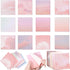 600 Pcs Watercolor Theme Self Sticky Note Pads, Adhesive Sticky Notes, 12 Styles Self-Stick Notes, Self-Adhesive Memo Pads for Reminders, Study, W...