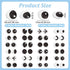 OLYCRAFT 48 Pcs 24 Styles Glass Craft Eyes 1 inch Half Round Glass Puppet Eyes Stuffed Crochet Eyes Animal Eye Crochet Crafts Making for DIY Clay ...