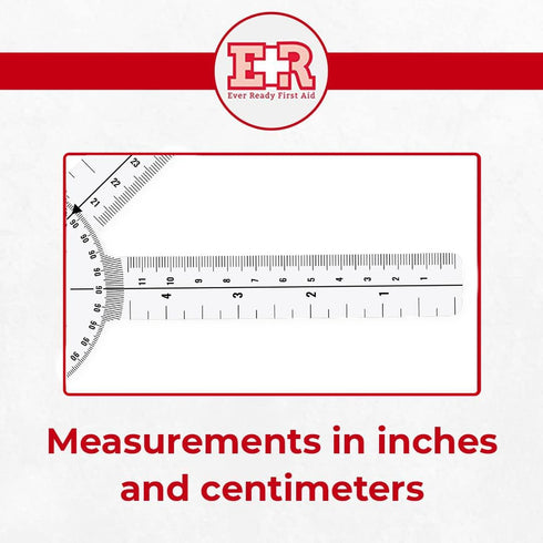 Ever Ready First Aid Plastic 8” Goniometer 360 Degree ISOM – 2 Pack...