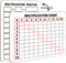 Dry Erase Multiplication Chart White Board, 9" x 12" Double Side Table Math Manipulatives Lapboard for Kids Students Classroom Home...