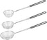 3pcs Small Round Hot Pot Strainer - Stainless Steel Asian Shabu Shabu Spider Skimmer Spoon Set, Mesh Slotted Scoops Soup Ladle...