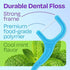 Dental Flossers Brush Picks 2 Pack w/Travel Case (100 Total Count), Dental Floss Glides Easy Between Teeth, Flosser Helps Prevent Tooth Decay & Gu...