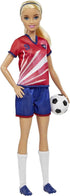 Barbie Careers Fashion Doll & Accessory, Soccer Player with Blonde Ponytail, #9 Uniform, Tall Socks, Cleats & Soccer Ball...