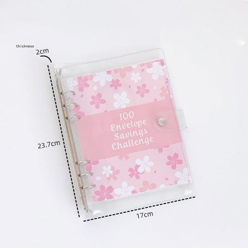100 Envelopes Money Saving Challenge for Controlling Financial Expenses?Money Saving Binder with Cash Envelope?Savings Challenges Book with Envelo...
