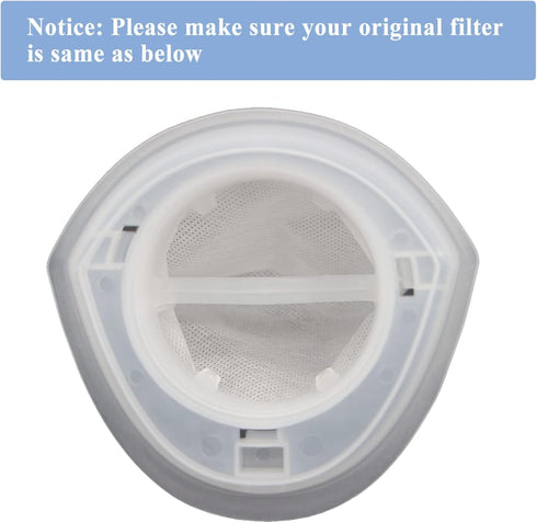 6-Pack EVF100 Filters Compatible with Black+Decker HNV220B, HNV215B, HNV115B Series, HHS315J01, BDH7200CHV, BDH9600CHV, HNV220BCZ Series Hand Vacu...