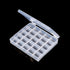 Sewing Machine Bobbins Box, Empty Bobbin Storage Organizer Hard Plastic Case Transparent 25 Slots Spools Class Container Sewing Craft Clear Box Th...