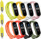 (8 PACK) Mi 5 & 6 Strap Replacement Bracelets with three FREE Screen Protectors , Skin-Friendly Soft & Flexible Silicone Mi 5 & 6 Strap Wristbands...