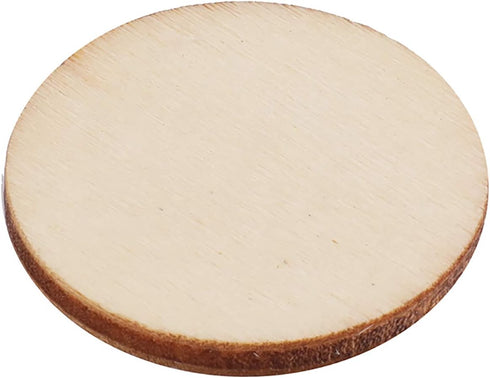 Foraineam 200 Pieces Wood Craft Circle Cutouts 2 Inch Round Natural Wooden Disc Circles Unfinished Slices for Craft Supplies, Decoration, Painting...