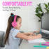 Kids Headphones 2 Pack for School Classroom K-12, Durable Wired Student Computer Online Learning Headset for Laptop Library Airplane and Travel (P...