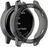 Black-3Pack Covers Compatible with Garmin vívoactive 4 Watch Case Accessories Transparent TPU Protective Bumper Scratch-Resistant for 45 mm Vívoac...